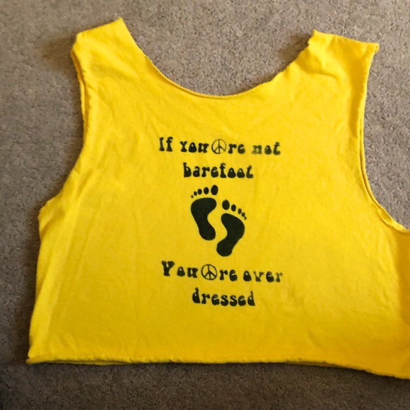 Tops - Barefoot cropped tank top